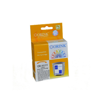 ORINK Tusz HP11 do drukarek Designjet 100 plus / 500 / Business Inkjet 1000 | Yellow | 28ml.