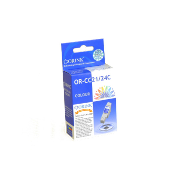 ORINK Tusz BCI21/24C do drukarek Canon BJC2000 / Photo C70 / FAX B180C | Color | 12,3ml.
