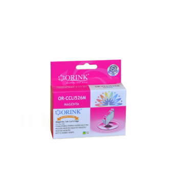 ORINK Tusz CLI526M do drukarek Canon 526 Pixma iP4850 / IX6550 / MG5150 / MX715 | Magenta | 10,5ml.