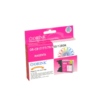 ORINK Tusz LC1280XLM do drukarek Brother MFCJ6510DW / J425W / DCP J525N | Magenta | 19ml.