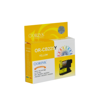 ORINK Tusz LC225Y do drukarek Brother MFC J5620DW / J4620DW / J4625DW / J5625DW / J4420DW | Yellow | 15ml.