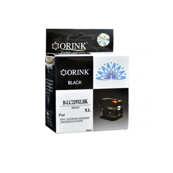 ORINK Tusz LC229XLBK do drukarek LC229XLBK Brother MFC J5320DW / J5620DW / J5625DW / MFC J5720DW | Black | 58ml.