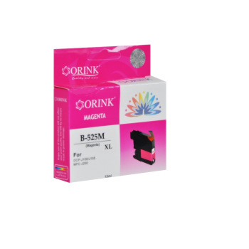 ORINK Tusz LC525XLM do drukarek Brother DCP J100 / DCP J105 / MFC J200 | Magenta | 15ml.