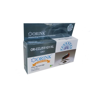 ORINK Tusz CLI551XLG do drukarek Canon Pixma MG5450 / 6350 / Pixma iP7250 | Grey | 12ml.