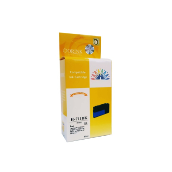 ORINK Tusz HP 711XL do drukarek DesignJet T120 / T520 |Black| 80ml