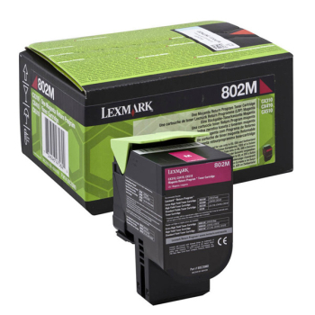 Lexmark Toner 802M 80C20ME Magenta 1K