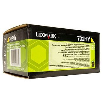 Lexmark Toner 702HY 70C2HY0 Yellow 3K zwrotny