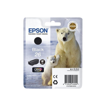 Epson Tusz Stylus XP600 T2601 Black 6,2ml 220stron