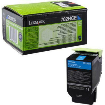 Lexmark Toner 702CM 70C2HCE Cyan 3K zwrotny