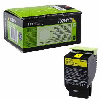Lexmark Toner 702HY 70C2HYE Yellow 3K zwrotny