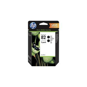 HP Tusz nr 82 P2V34A Black 2x69ml 2-pack
