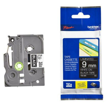 Brother Taśma TZE-325 9mm White on Black