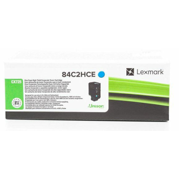 Lexmark Toner CX725 84C2HCE Cyan 16K korporacyjny