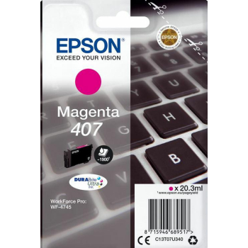 Epson Tusz WF-4745 C13T07U340 Magenta 1900 stron  20,3ml
