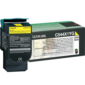 Lexmark Toner C544 C544X1YG Yellow 4K
