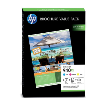 HP Tusz nr 940XL CG898AE 3pack+papier C4907/C4908/C4909