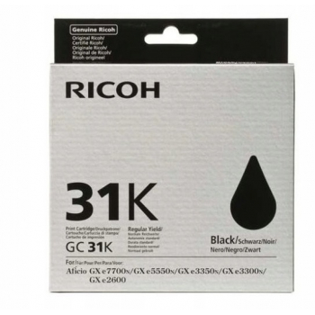 EOLRicoh Gel cart GC-31K 405688/405692 1,9K Black