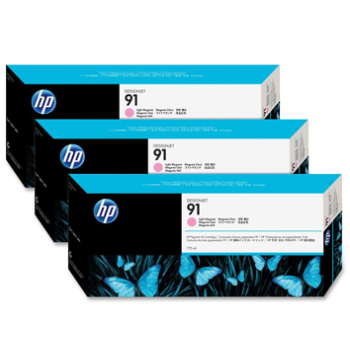 HP Tusz nr 91 Light magenta C9487 775 ml trzypak (3xC9471)