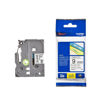 Brother Taśma TZE-221 9mm Black on white
