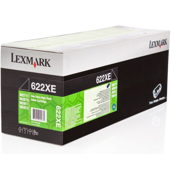 Lexmark Toner 622X 62D2X0E Black 45K