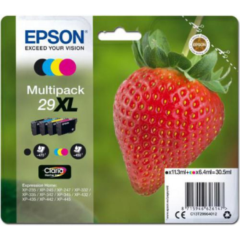Epson Tusz Stylus XP235 T29XL CMYK 4pack, 11,3/3x6,4ml,