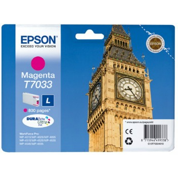 Epson Tusz WP4000 T7033 L Magenta 800 stron