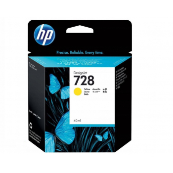 HP Tusz nr 728 F9J61A Yellow 40ml