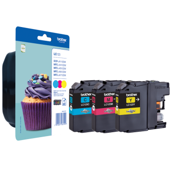 Brother Tusz LC123 CMY Blister Pack