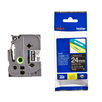 Brother Taśma TZE-355 White on Black