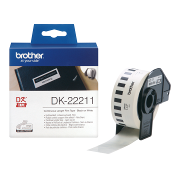 Brother Taśma DK-22211 biała Film 29MM