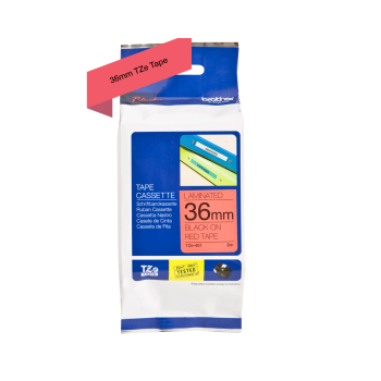 Brother Taśma TZE-461 BLACK ON RED