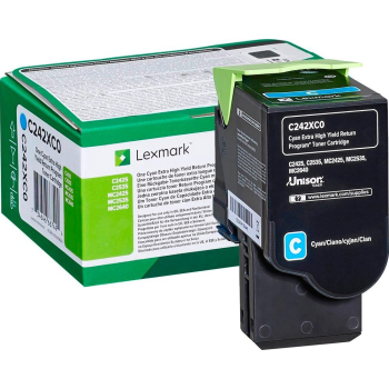 Lexmark Toner C242XC0 Cyan 3,5K zwrotny