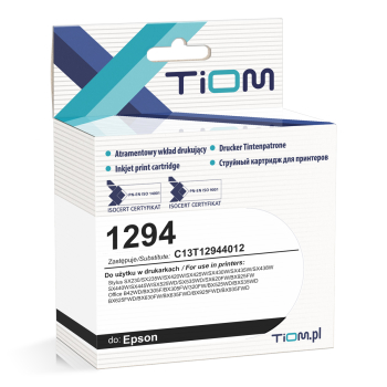 Tusz Tiom do Epson 1294 | C13T12944012 | 450 str | yellow