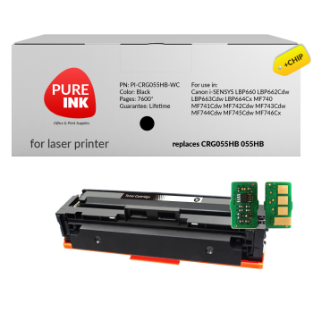 Toner Pureink CRG055HB 055HB do LBP660 MF744 z chipem