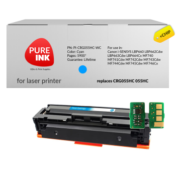 Toner Pureink CRG055HC 055HC do LBP660 MF744 z chipem