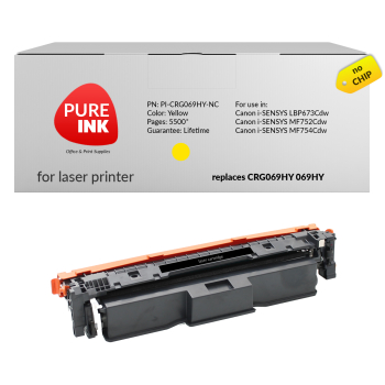 Toner Pureink CRG069HY 069HY LBP673Cdw MF752Cdw MF754Cdw bez chipa