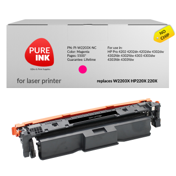 Toner Pureink MA W2203X HP220X Pro 4202 4302 4303 bez chipa
