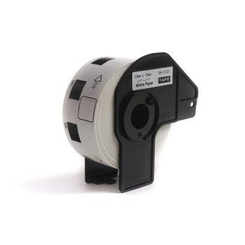 Etykiety JetWorld Zamiennik Brother DK Czarny na Białym 23mm*23mm*1000 szt.  DK11221, DK-11221, DK11.221