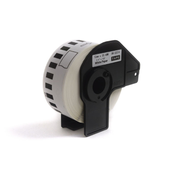 Etykiety JetWorld Zamiennik Brother DK Czarny na Białym 12mm*30.48m  DK22214, DK-22214, DK22.214