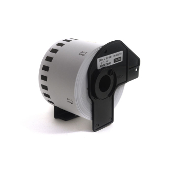 Etykiety JetWorld Zamiennik Brother DK Czarny na Żółtym 54mm*30.48m bez kleju DK-N55224