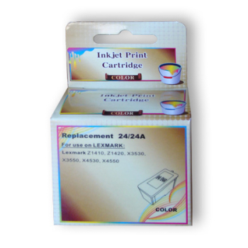 Tusz JetWorld  Trójkolorowy Lexmark 24 zamiennik 018C1524E