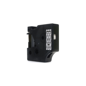 Taśma JetWorld Zamiennik Dymo D1 Czarny na Przezroczystym 9mm x 7m  LM100, LM100Plus, LM100Series, LM120P, LM280, LM300, LM350, LM350D, LM350Series, L