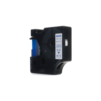 Taśma JetWorld Zamiennik Dymo D1 Niebieski na Białym 9mm x 7m  LM100, LM100Plus, LM100Series, LM120P, LM280, LM300, LM350, LM350D, LM350Series, LM360D