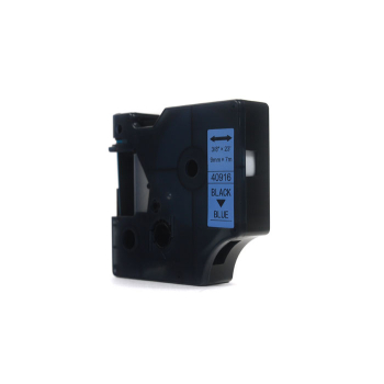 Taśma JetWorld Zamiennik Dymo D1 Czarny na Niebieskim 9mm x 7m  LM100 , LM120, LM150, LM160, LM200, LM210, LM210D, LM220, LM260, LM260P, LM260D, LM280
