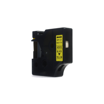 Taśma JetWorld Zamiennik Dymo D1 Czarny na Żółtym 9mm x 7m  LM100 , LM120, LM150, LM160, LM200, LM210, LM210D, LM220, LM260, LM260P, LM260D, LM280, LM