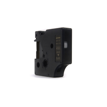 Taśma JetWorld Zamiennik Dymo D1 Złoty na Czarnym 9mm x 7m  LM100, LM100Plus, LM100Series, LM120P, LM280, LM300, LM350, LM350D, LM350Series, LM360D, L