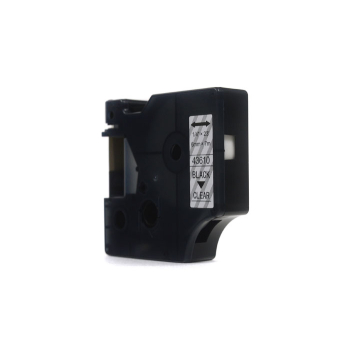 Taśma JetWorld Zamiennik Dymo D1 Czarny na Przezroczystym 6mm x 7m  LM100, LM100+, LM200, LM300, LM400, LM420P, LM350, LM350D, LM360D, LM450D, LM260P,