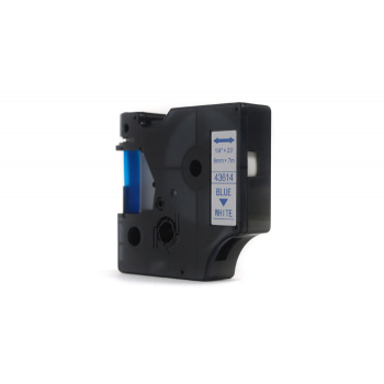 Taśma JetWorld Zamiennik Dymo D1 Niebieski na Białym 6mm x 7m  LM100, LM100+, LM200, LM300, LM400, LM420P, LM350, LM350D, LM360D, LM450D, LM260P, LM12