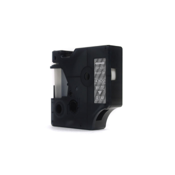 Taśma JetWorld Zamiennik Dymo D1 Biały na Przezroczystym 6mm x 7m LM100, LM100+, LM200, LM300, LM400, LM420P, LM350, LM350D, LM360D, LM450D, LM260P, L