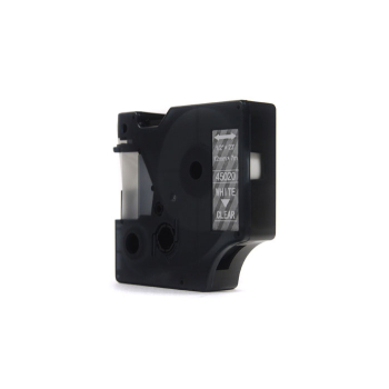 Taśma JetWorld Zamiennik Dymo D1 Biały na Przezroczystym 12mm x 7m LM100, LM100+, LM200, LM300, LM400, LM420P, LM350, LM350D, LM360D, LM450D, LM260P,